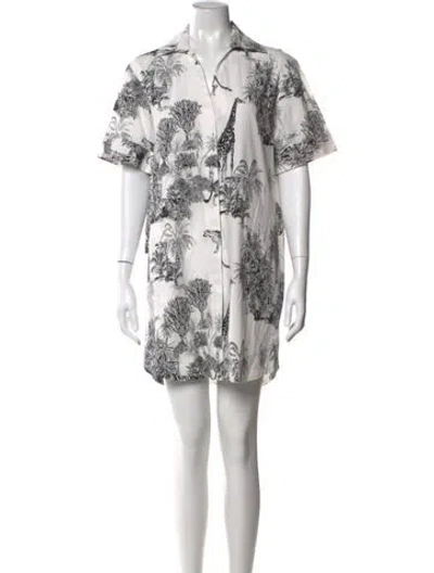 Pre-owned Finley Printed Mini Dress In Multi