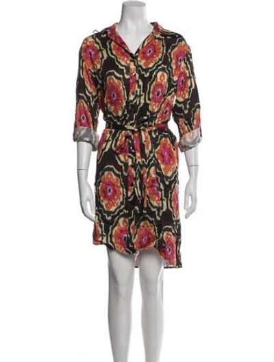 Pre-owned Finley Printed Mini Dress W/ Tags In Multi