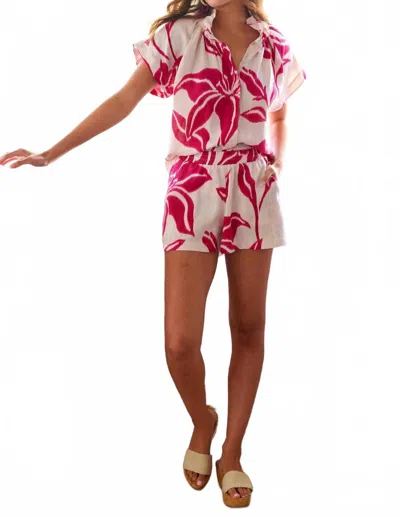 Finley Seaside Print Pull-on Short In Multi