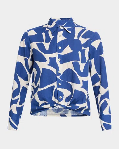 Finley Sloane Abstract-print Shirt In Multi