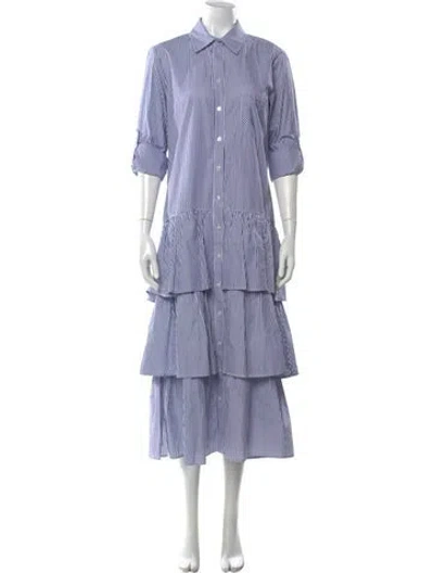 Pre-owned Finley Striped Midi Length Dress W/ Tags In Multi