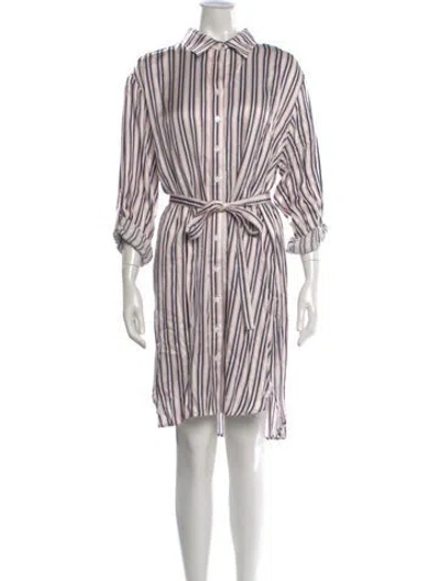 Pre-owned Finley Striped Midi Length Dress W/ Tags In Multi