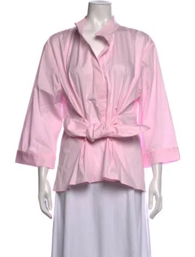 Pre-owned Finley Three-quarter Sleeve Top W/ Tags In Pink