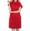Finley Bari Duffle Collar Dress In Spicy Red In Red