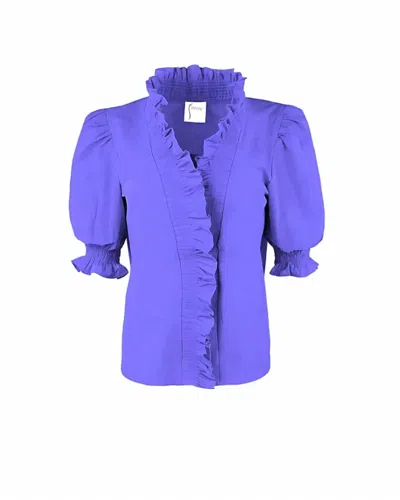 Finley Women's Cici Shirred Shirt In Periwinkle In Blue