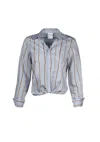 Finley Women's Moxie Shirt In Menswear Stripe In Multi