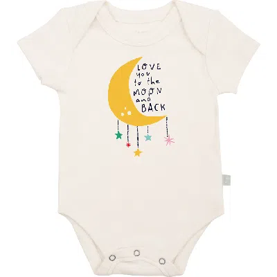 Finn & Emma Kids' Finn + Emma Organic Baby Graphic Bodysuit | Moon And Back In Neutral