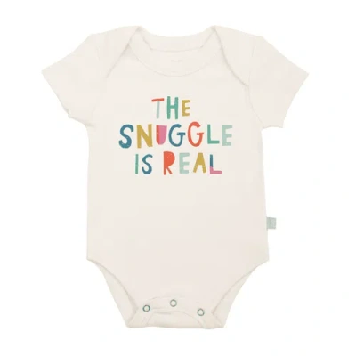 Finn & Emma Kids' Finn + Emma Organic Baby Graphic Bodysuit | Snuggle Is Real In Multi