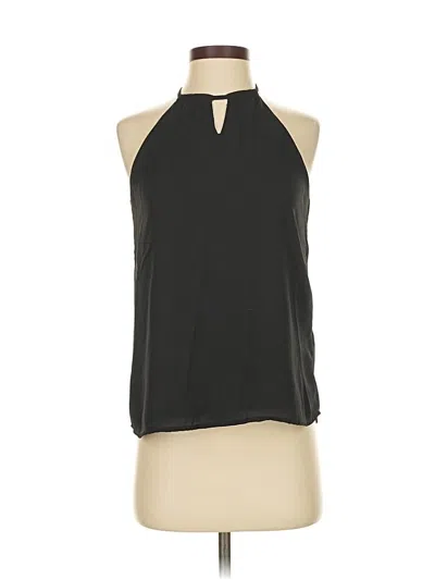 Pre-owned Finn & Grace Tank Top Black Halter Neckline Tops