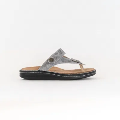 Finn Comfort Alexandria Soft Footbed In Silver In Multi