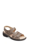 Finn Comfort 'gomera' Sandal In Fango Nubuck Leather