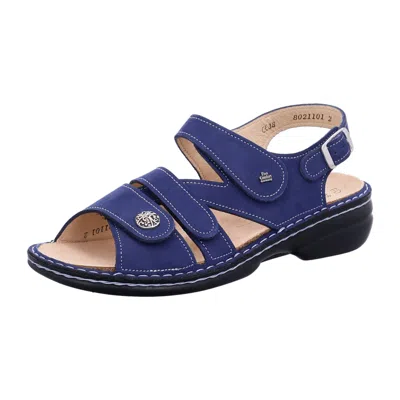 Pre-owned Finn Comfort Gomera Women's Blue Sandals - Stylish & Comfortable