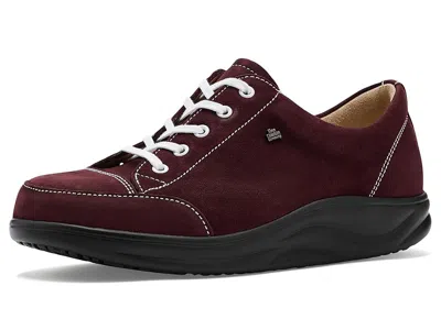 Finn Comfort Ikebukuro Darkbrown Grass In Burgundy