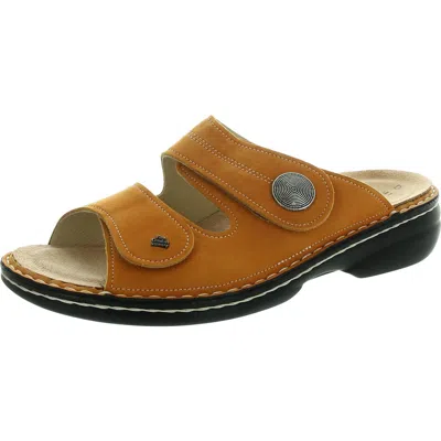 Finn Comfort Mens Adjustable Suede Slide Sandals