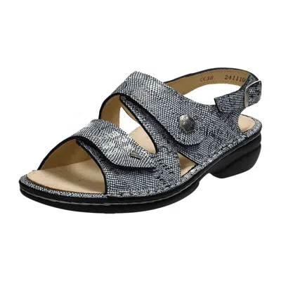 Pre-owned Finn Comfort Milos Classic Women's Sandals, Stylish & Comfortable - Grey In Gray