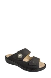 Finn Comfort Moorea Slide Sandal In Brown