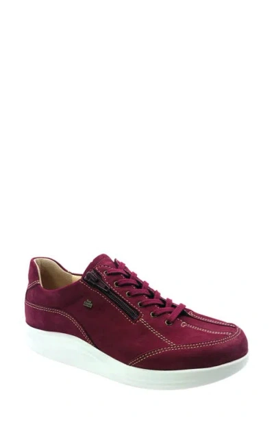 Finn Comfort Otaru Water Resistant Sneaker In Burgundy