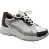 Finn Comfort Piccadilly Sneaker In Mouse/silver