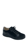 Finn Comfort Prato Sneaker In Black/platinum