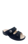 Finn Comfort Sansibar Slide Sandal In Black Astor