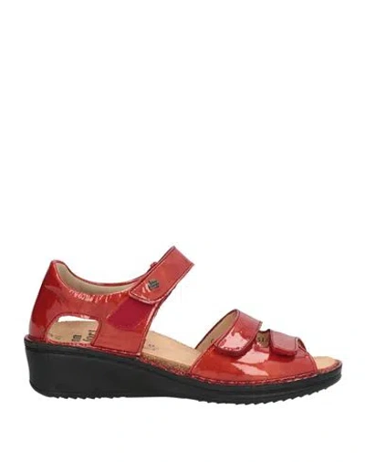 Finn Comfort Woman Sandals Red Size 7.5 Leather