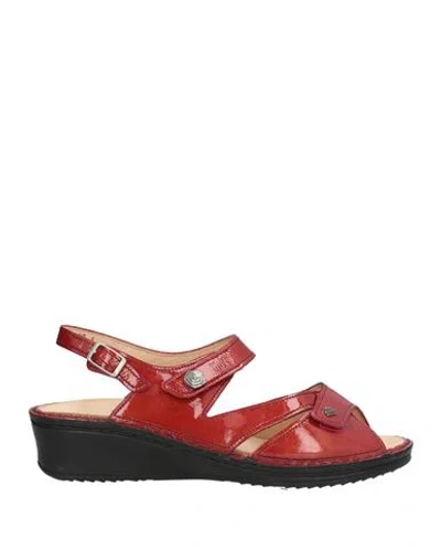 Finn Comfort Woman Sandals Red Size 9.5 Leather