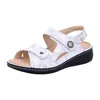 Finn Comfort Women's Barbuda Sandal In Mavi Diva In White