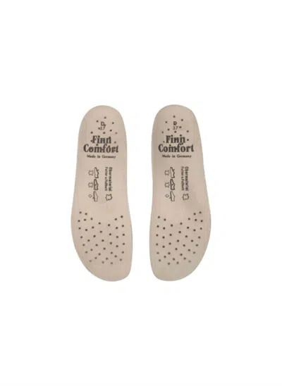 Finn Comfort Women's Classic Flat Perforated Insole In Beige In Multi