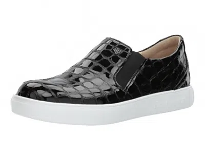 Finn Comfort Women's Clayton Crocco Schwarz Shoes In Black