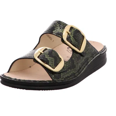 Finn Comfort Women's  Lipari Sandals Oro Naja Slip-on Slide Htat182 In Black
