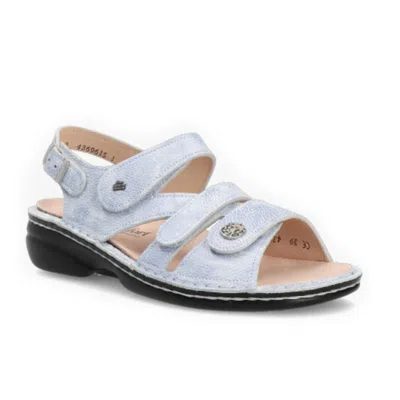 Finn Comfort Women's Gomera-s Open Toe Sandals In Mare Natural Ss25 In Gray