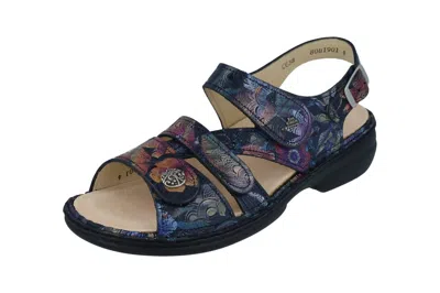 Finn Comfort Women's Gomera Sandals In Dark Blue Irpino In Multi