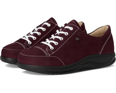 Finn Comfort Ikebukuro Darkbrown Grass In Burgundy