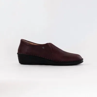 Finn Comfort Women's Newport Loafers In Bordo Algave In Black