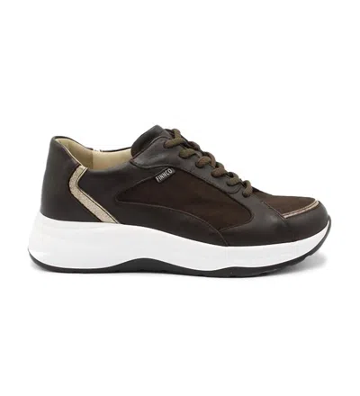 Finn Comfort Women's Piccadilly Shoes In Mole/oro/mole In Black