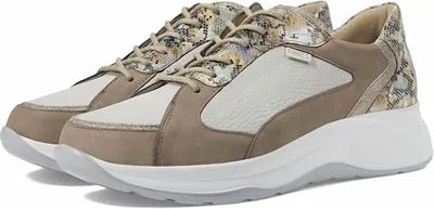 Finn Comfort Women's Piccadilly Sneaker In Grey/beige/mountain In Brown