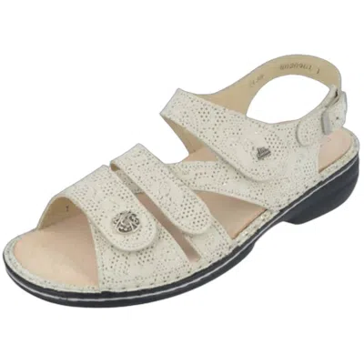 Finn Comfort Women's Sansibar-s Open Toe Sandals In Champagne Garden Ss24 In Multi