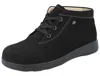 Finn Comfort Women's Spa Lace-up Shoes In Schwarz Nubuk