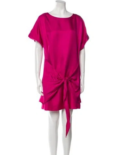 Pre-owned Finney Silk Mini Dress W/ Tags In Pink
