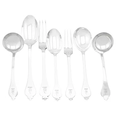 Pre-owned Finnigans, London 1 Antique Sterling Silver Flatware Set For 12 By Finnigans Ltd