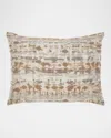Fino Lino Linen & Lace Bebe King Sham In Yellow/silver