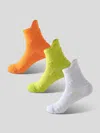 Fioboc Colorful Performance Competitive Running Socks 3-pack