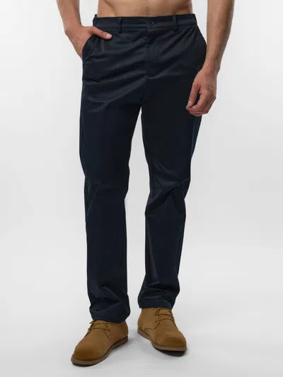 Fioboc Cotton Sateen Chino Pants Stretch Work Travel In Blue