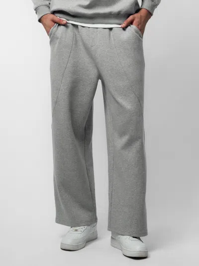 Fioboc Cozyspacer Fall Drawstring Wide Leg Pants Curved Design In Gray