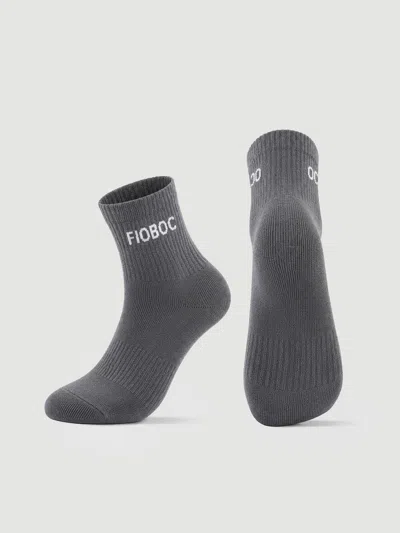 Fioboc Everyday Crew Sock In Carbon