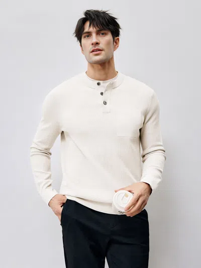 Fioboc Gentleknit Buttoned Waffle Sweater