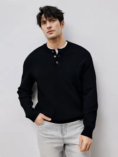 Fioboc Gentleknit Buttoned Waffle Sweater