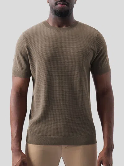 Fioboc Gentleknit Honeycomb Short Sleeve Knitted T-shirt