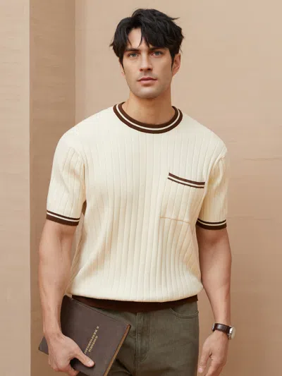 Fioboc Gentleknit Vintage Style Short Sleeve Knitted T-shirt