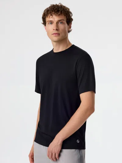 Fioboc Modal Air Crew Neck Tee In Black